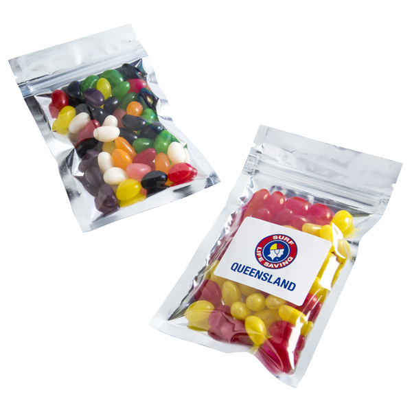Jelly Beans - Silver Zip Lock Bag