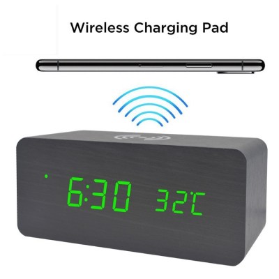 LED CLOCK  - Wireless Charger
